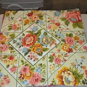 Double Sided Handmade Quilt 1 Finished 1 Unfinished Beautiful Cotton Fabrics